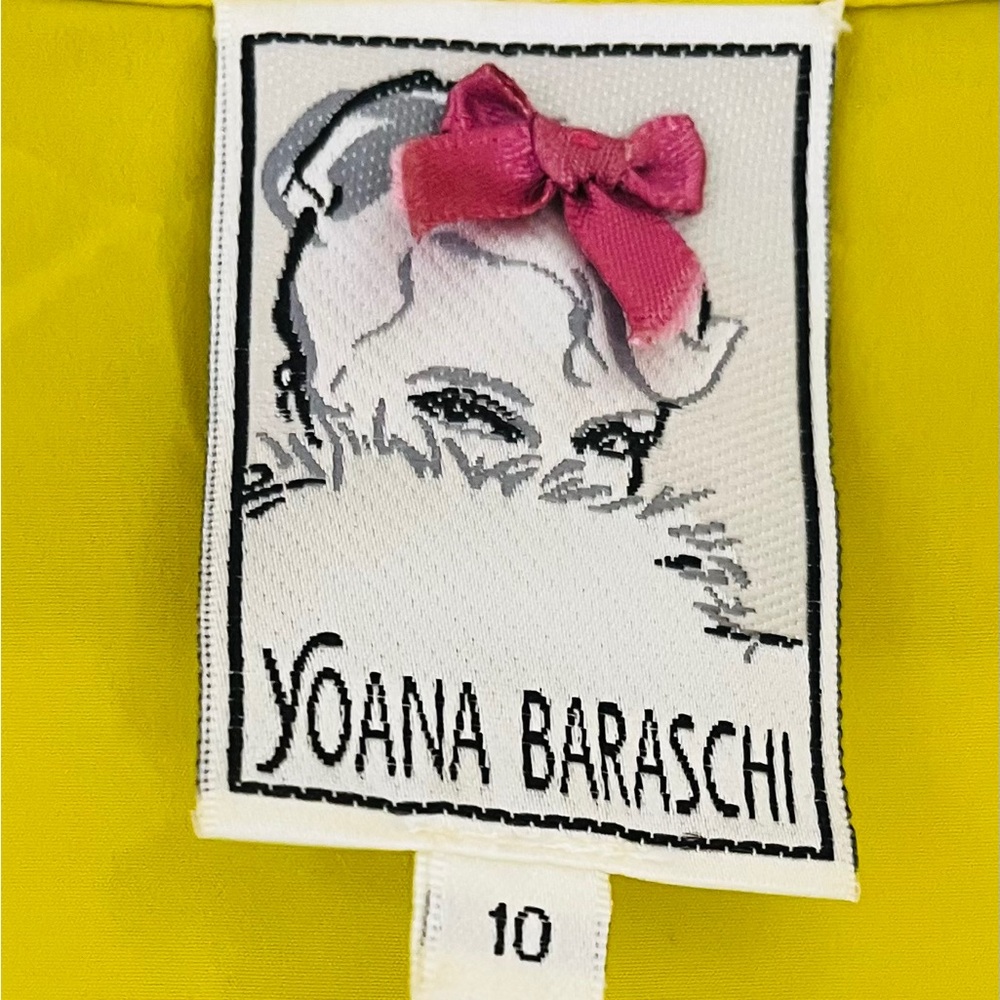 Yoana Baracshi Chartreuse  silk blend sheath dress size 10, fits more like 8. - Picture 2 of 13